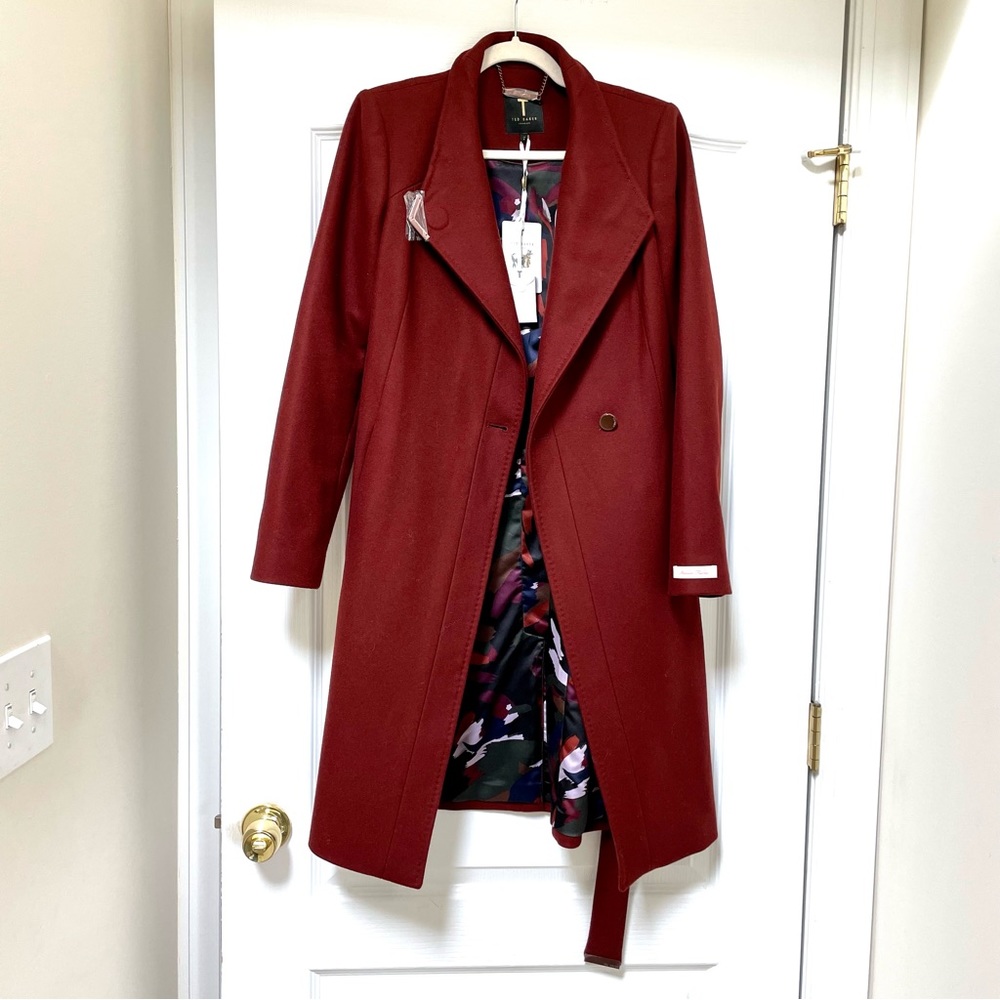 Beautiful Ted Baker Wool Wrap Coat